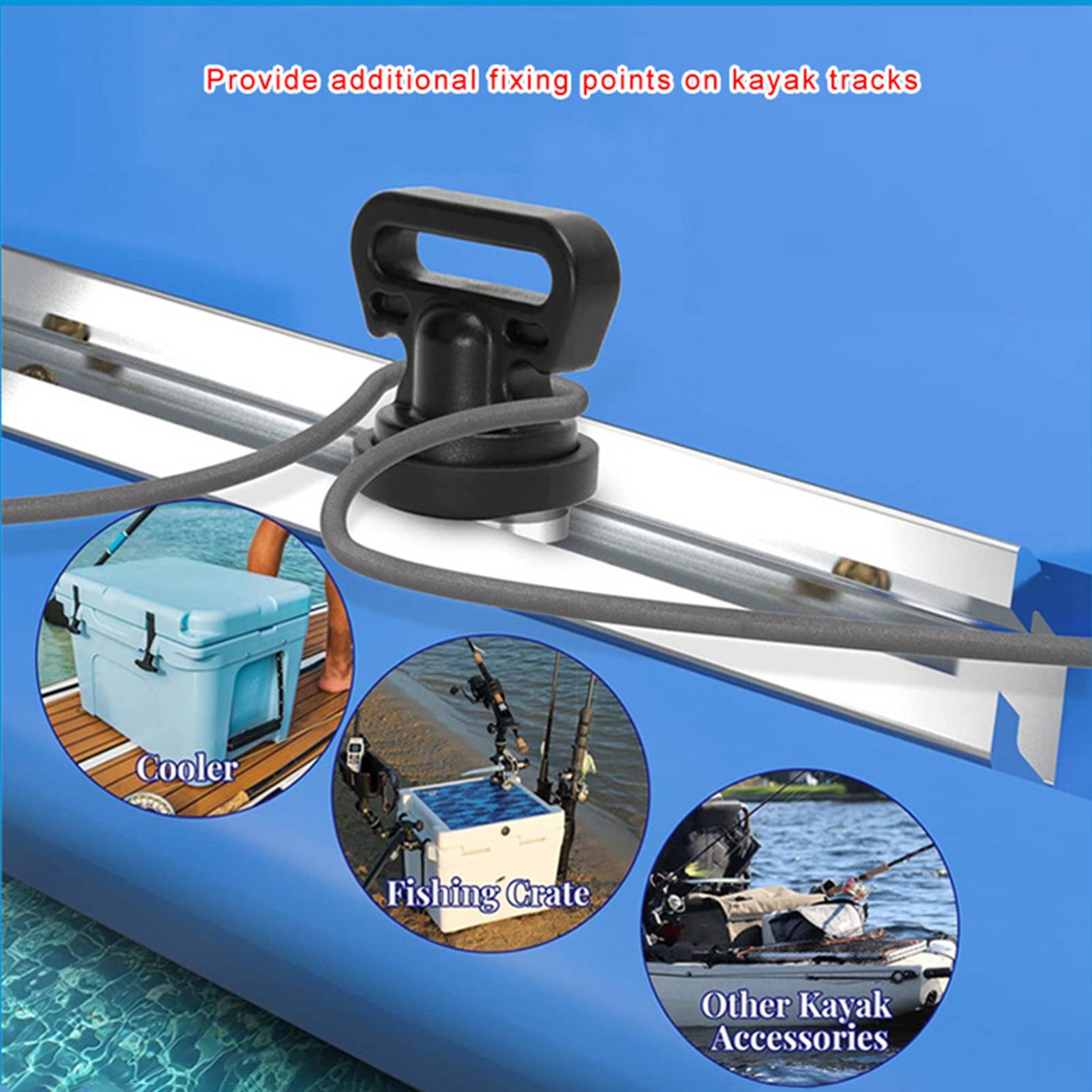 4pcs Kayak Track Mount Vertica - огляд і ціна Fishing Kayak Crate