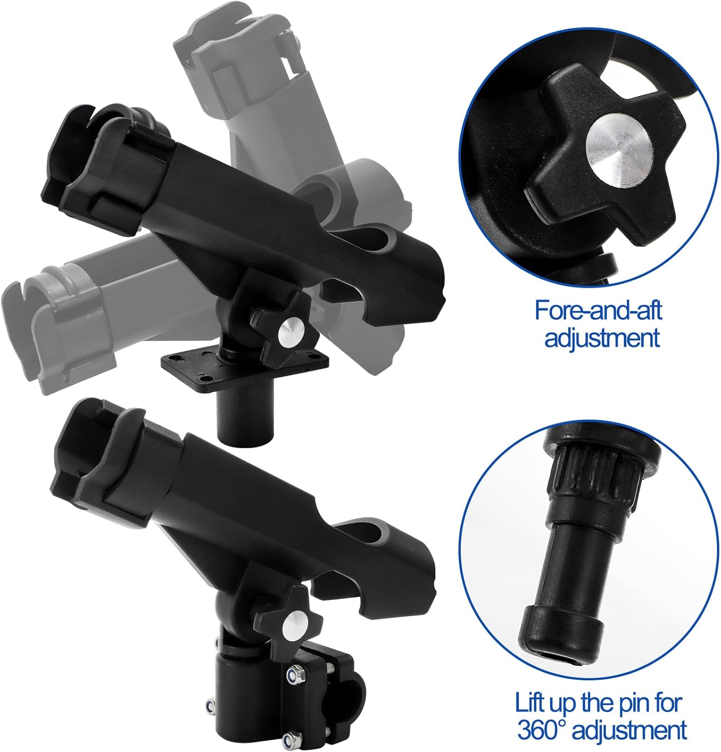 2 Pack Fishing Rod Holder with - огляд і ціна Fishing Kayak Rod Holder