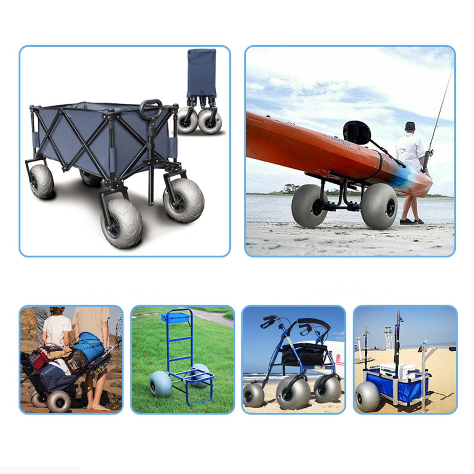 10In Balloon Wheels Profession - огляд і ціна Fishing Kayak Cart