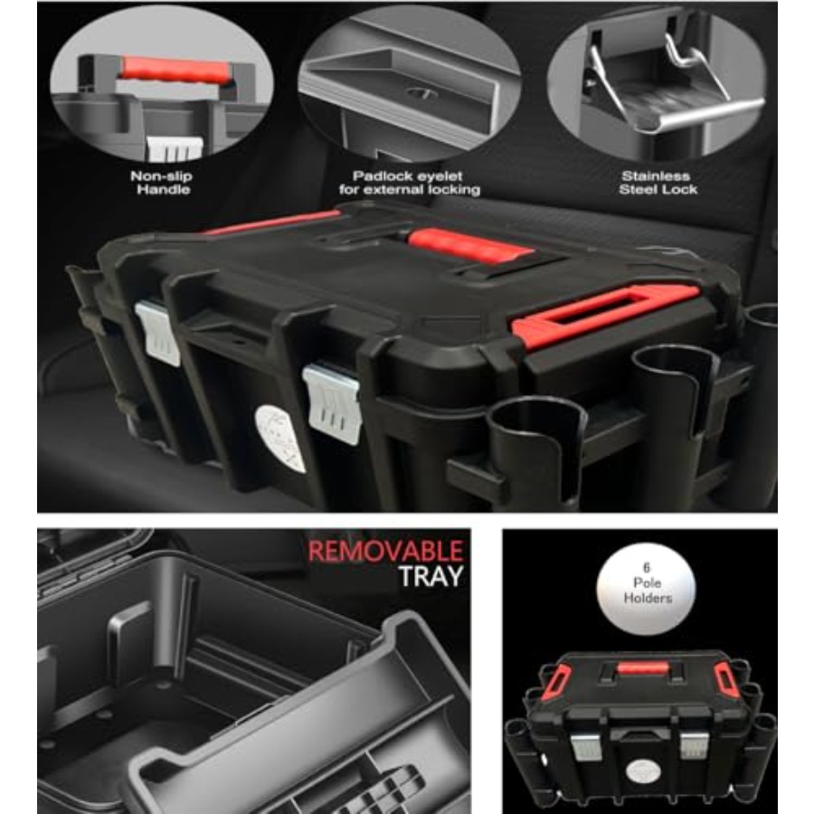 Kayak Fishing Crate - 6 Integr - огляд і ціна Fishing Kayak Crate