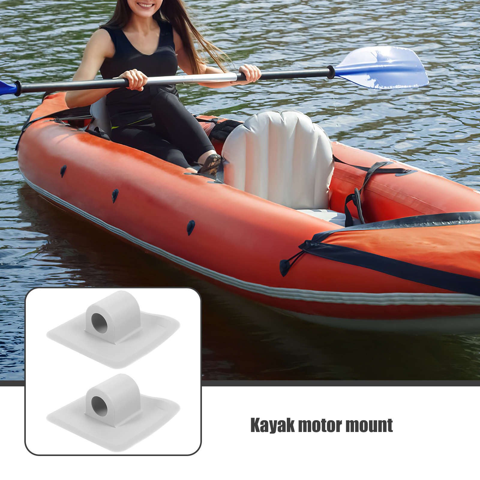 2Pcs Kayak Motor Mount Bracket - огляд і ціна Fishing Kayak Trolling Motor