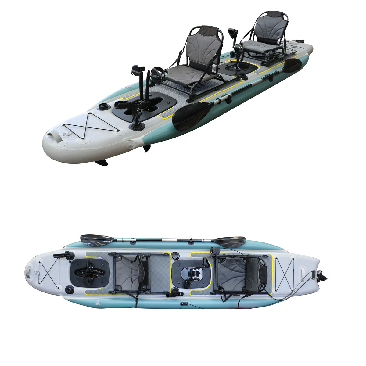 14ft Inflatable Fishing Canoe  - огляд і ціна Fishing Kayak Seat