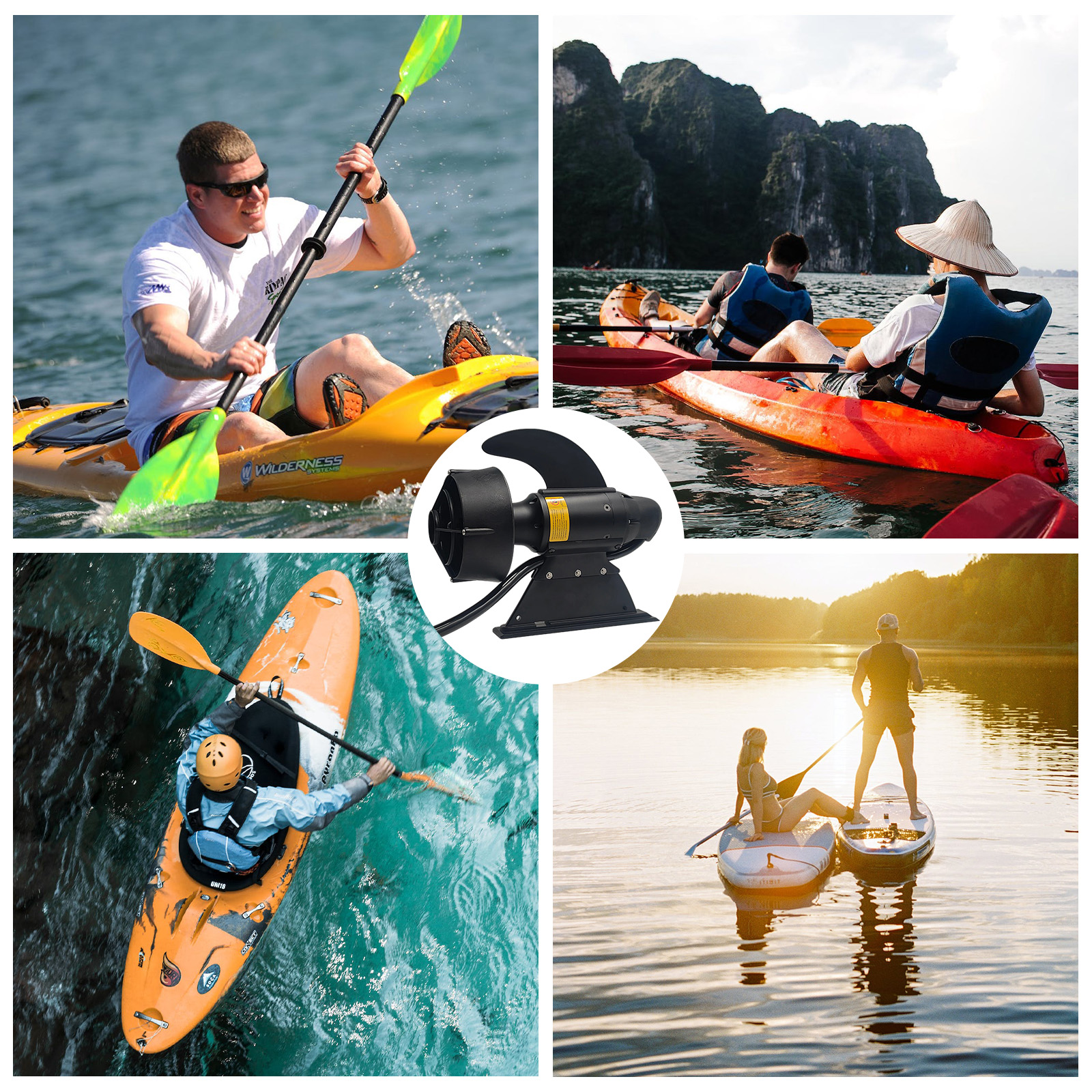 380W 600W Electric Fins Stand  - огляд і ціна Fishing Kayak Cart