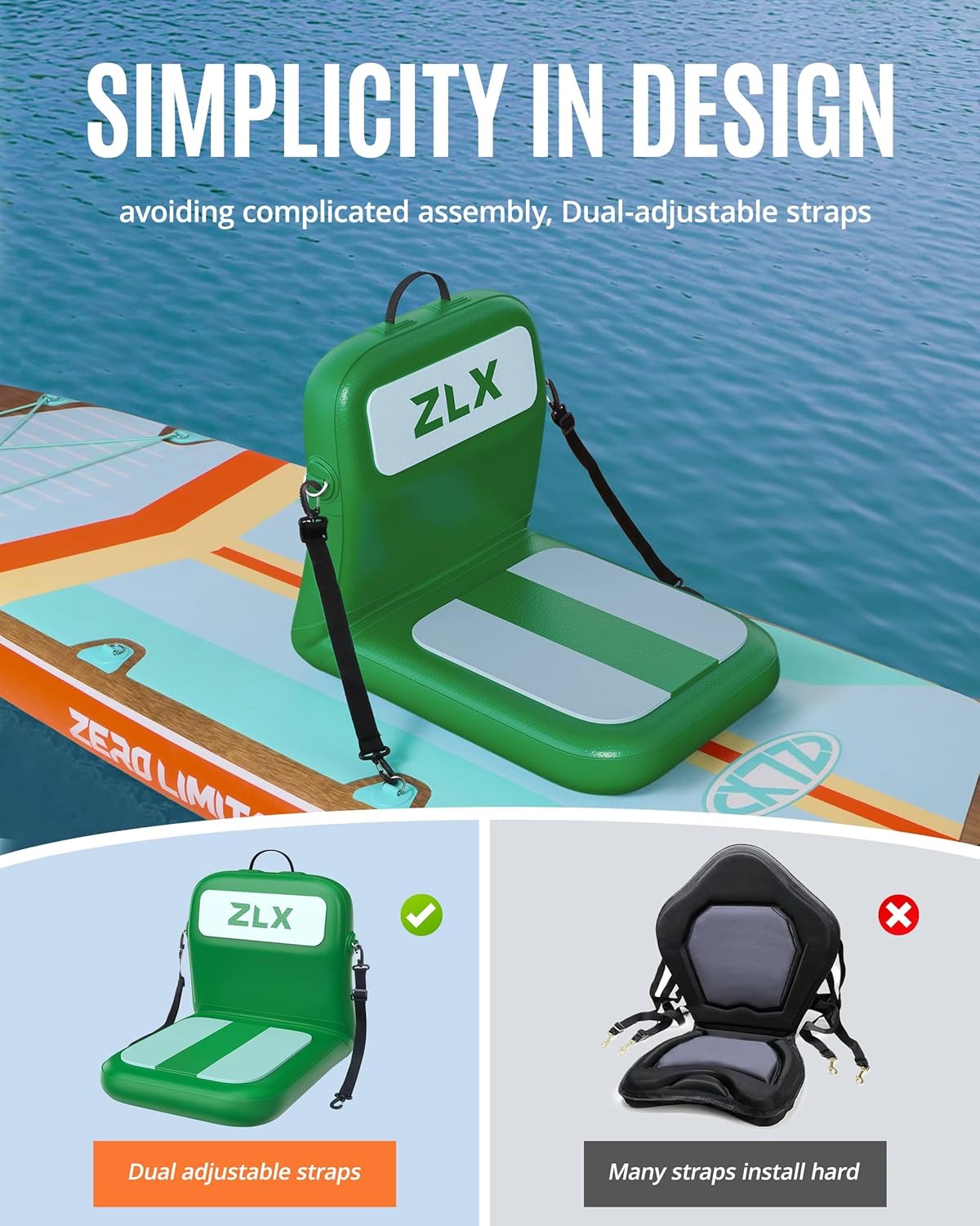 Portable Inflatable Kayak Seat - огляд і ціна Fishing Kayak Seat