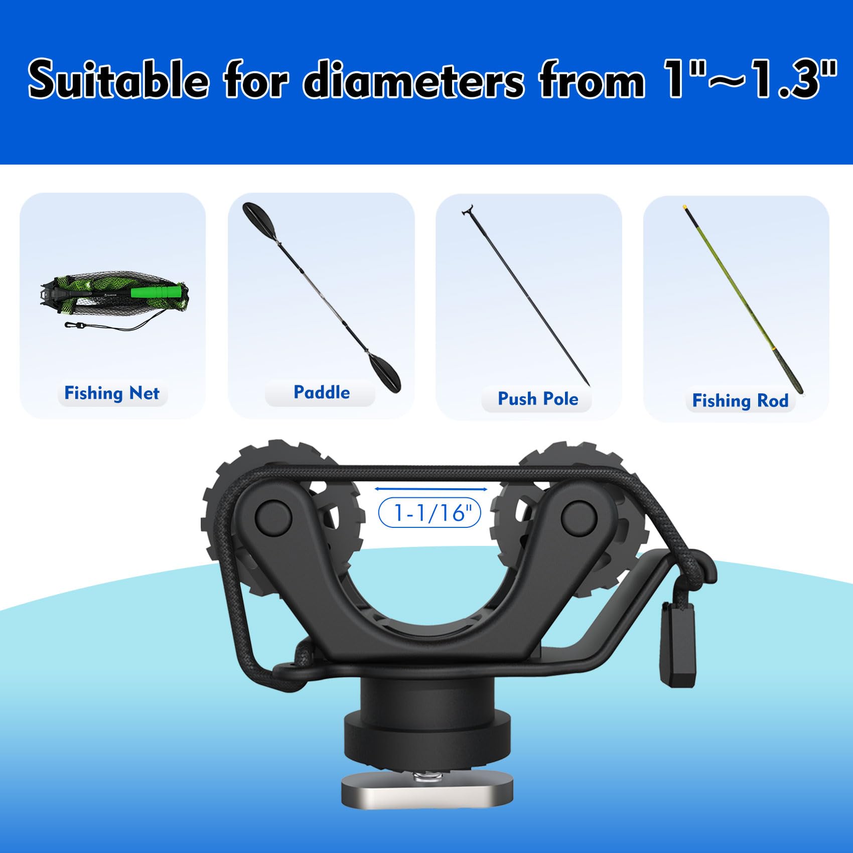 Kayak Rail Paddle Holder Kayak - огляд і ціна Fishing Kayak Storage Bag