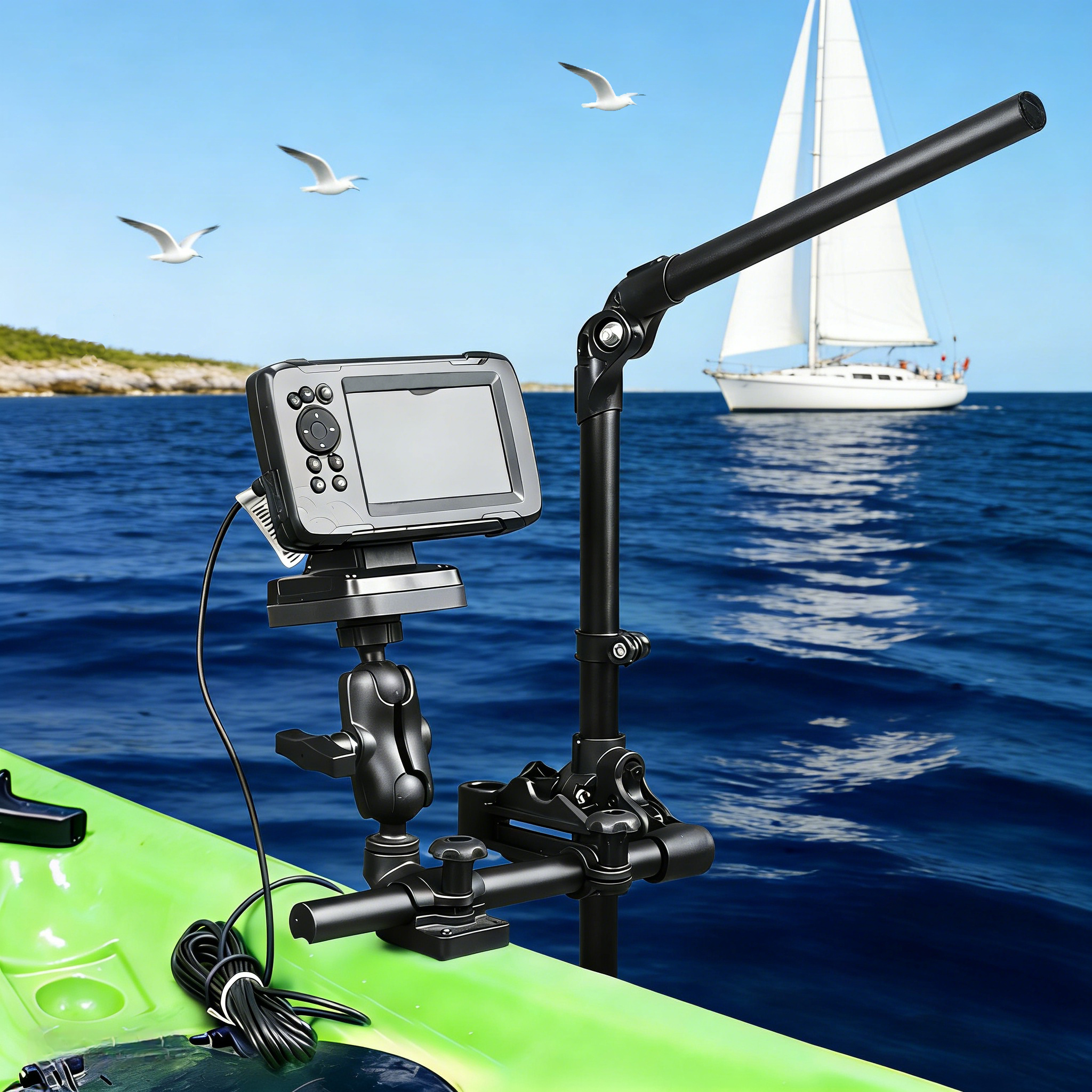 VIN Mounts Universal Sonar Fis - огляд і ціна Fishing Kayak Fish Finder Mount
