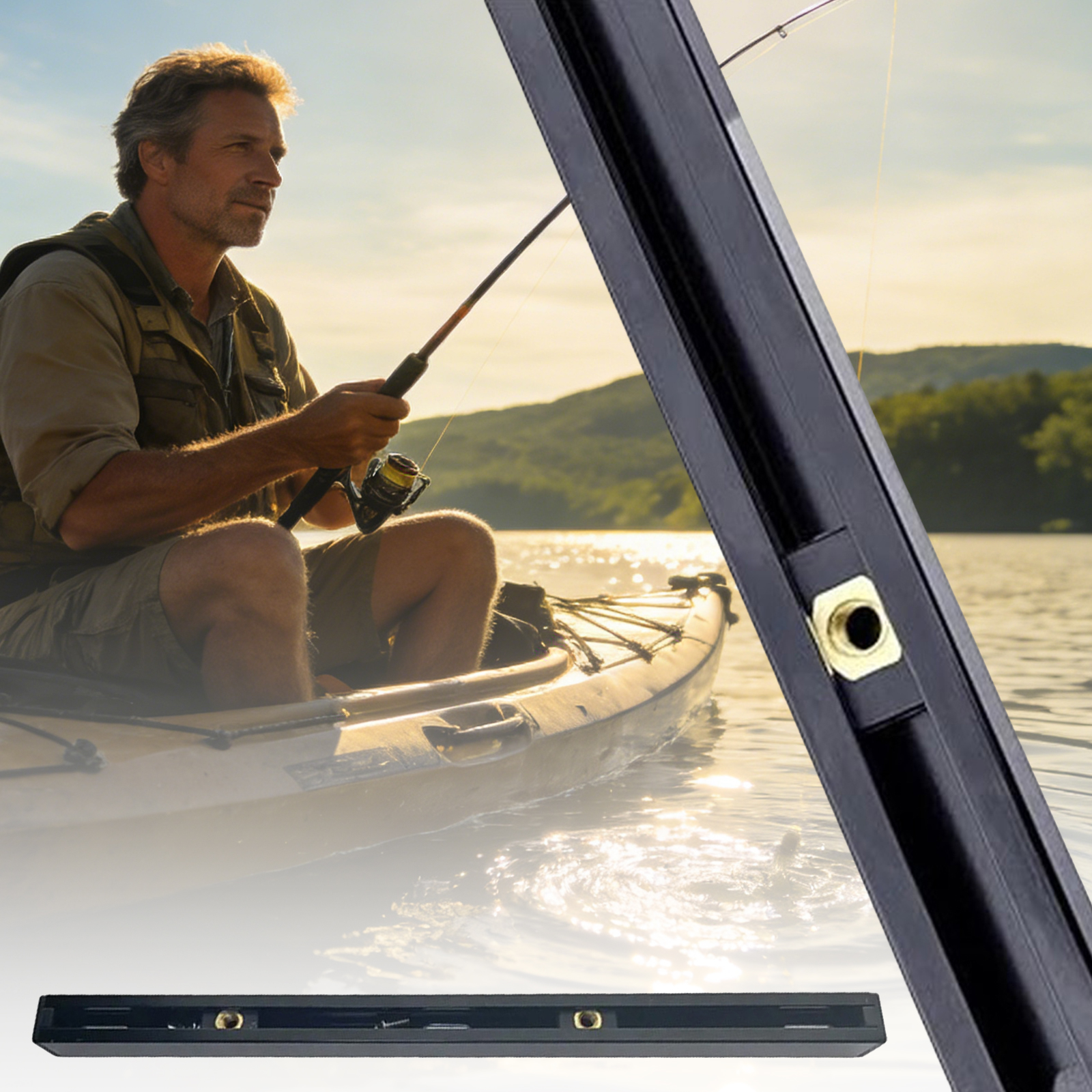 ABS Side Mount Kayak Slide Tra - огляд і ціна Fishing Kayak Storage Bag