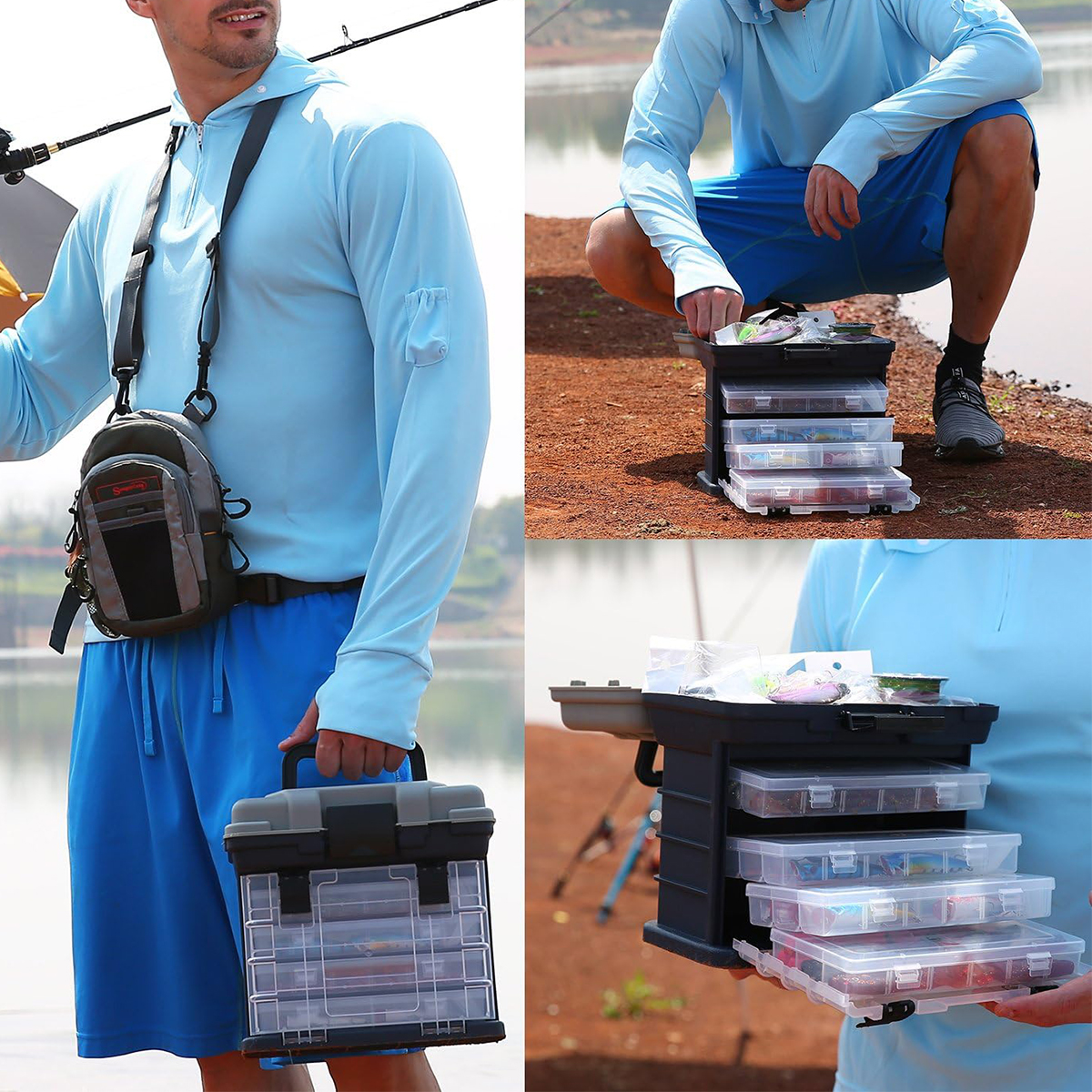 Multifunction Fashing Tackle B - огляд і ціна Fishing Kayak Crate