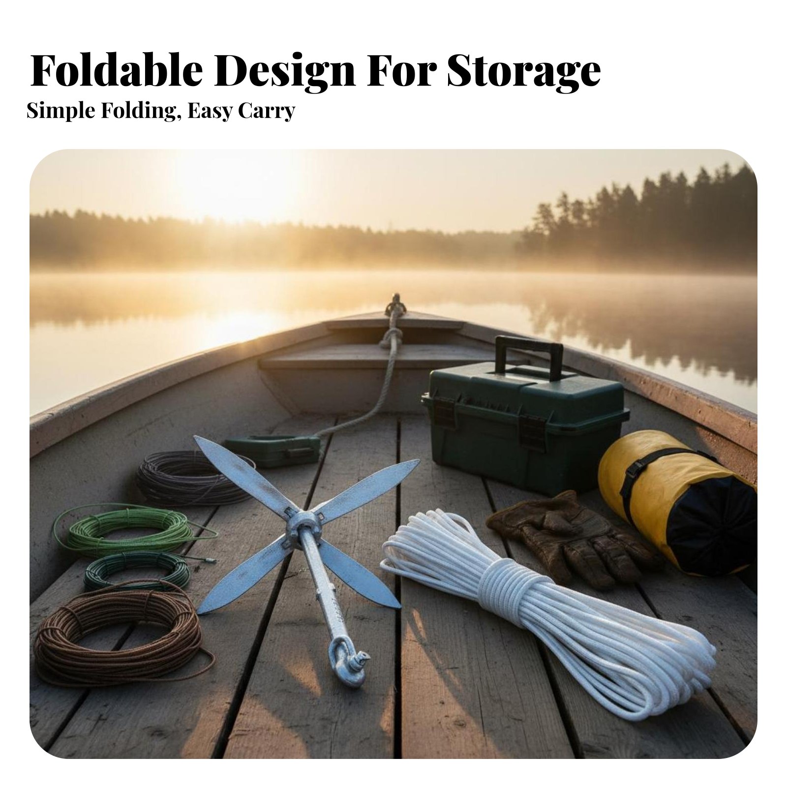 Lotus Anchor Foldable Carbon S - огляд і ціна Fishing Kayak Anchor