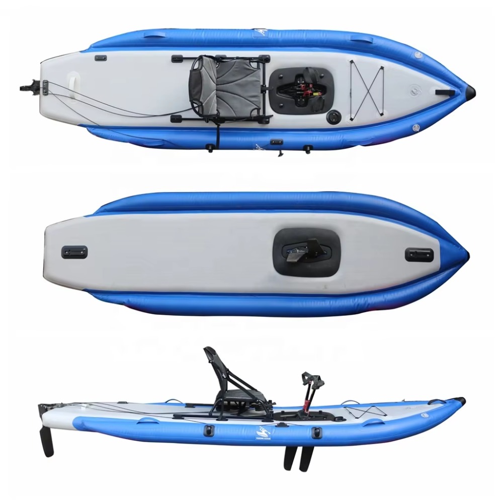 12ft Single Sit-On-Top Inflata - огляд і ціна Fishing Kayak Pedal Drive