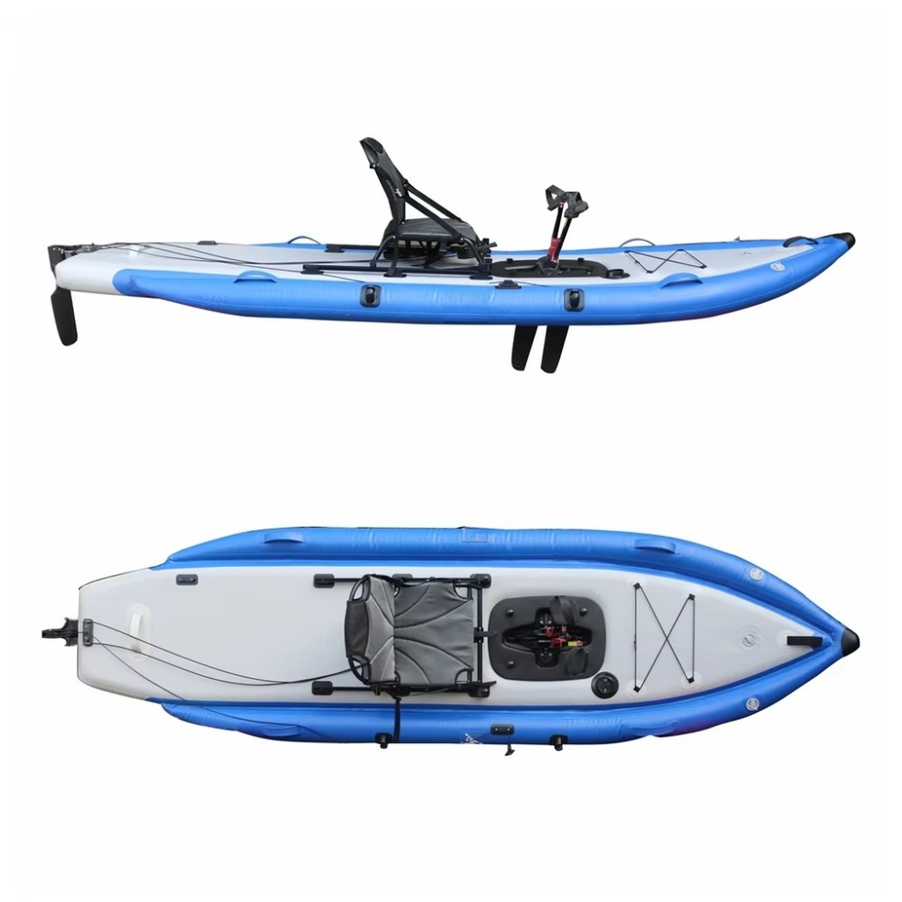 12ft Single Sit-On-Top Inflata - огляд і ціна Fishing Kayak Pedal Drive