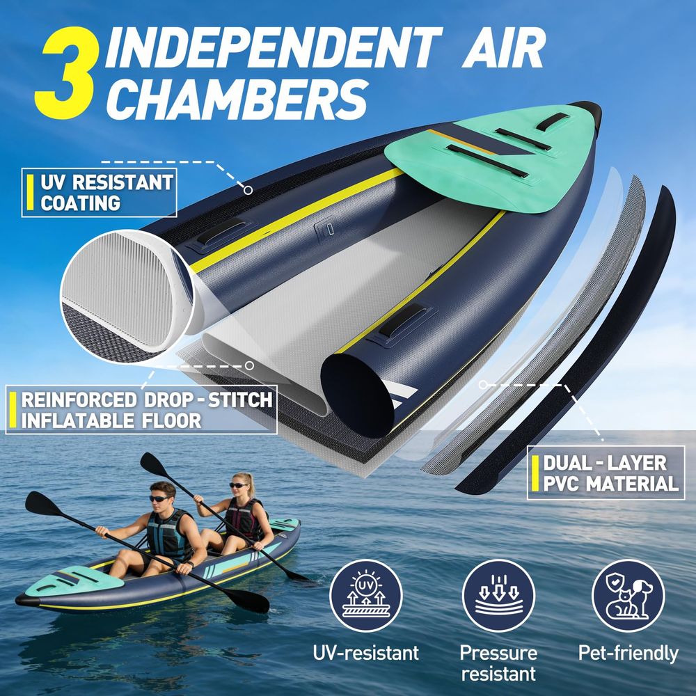 Kayak 1 2 Person for Adults, 1 - огляд і ціна Fishing Kayak Paddle