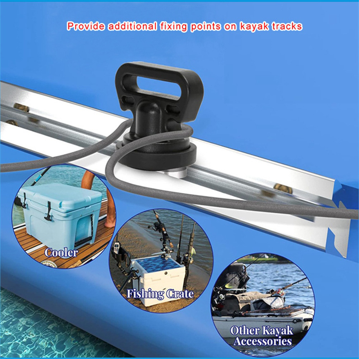 2525+ 4PCS Marine Track Mount  - огляд і ціна Fishing Kayak Crate