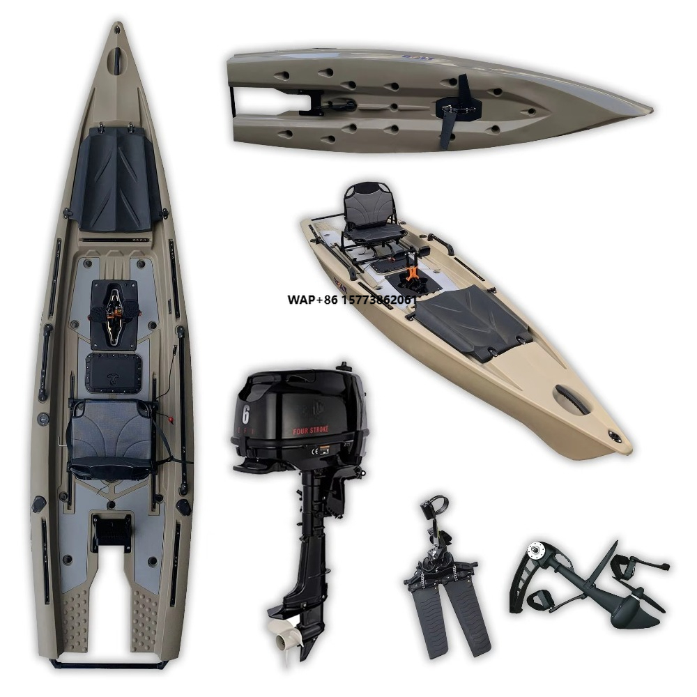 A 6hp 2022 13.12ft Solo Skiff  - огляд і ціна Fishing Kayak Pedal Drive