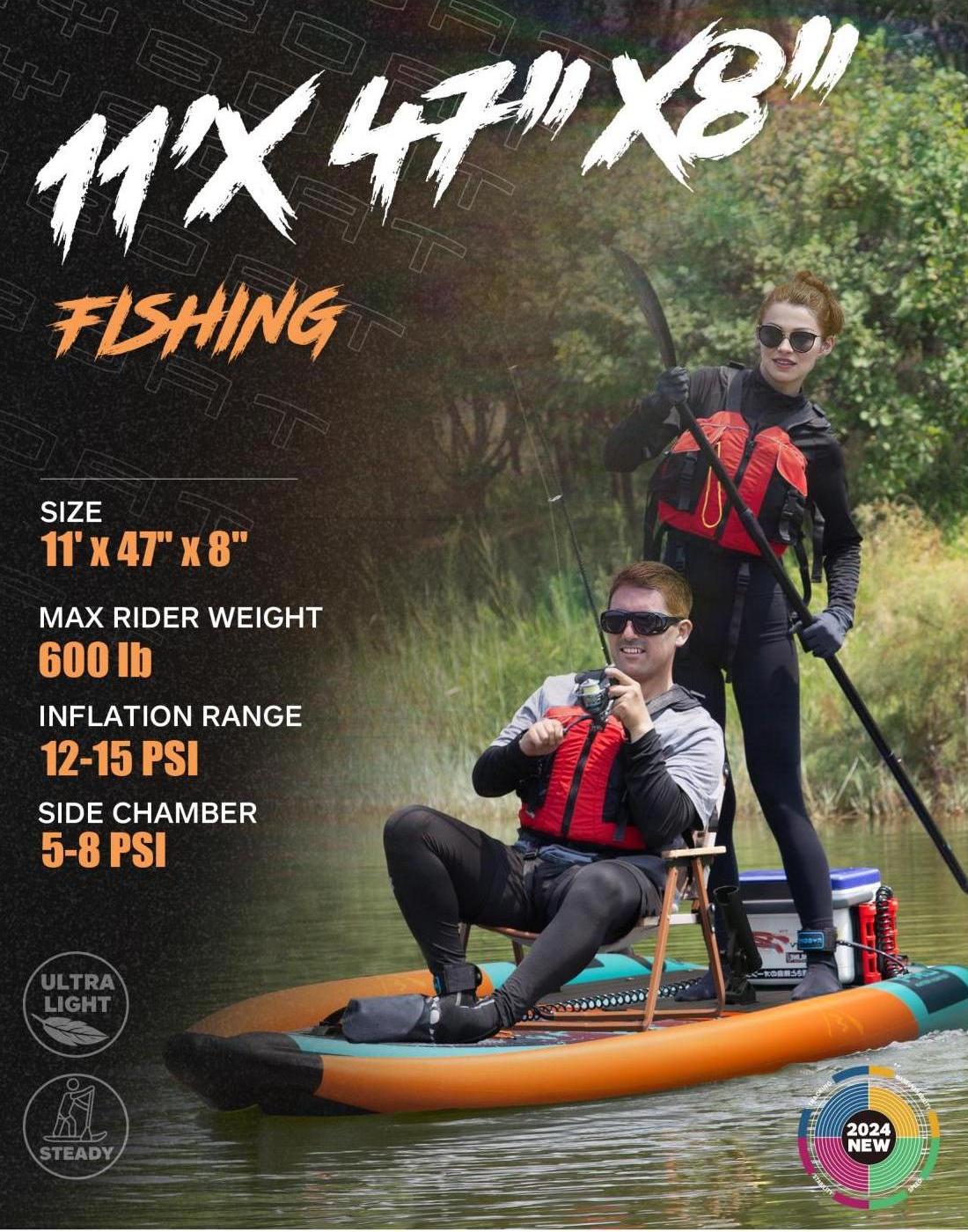 2 Person Inflatable Kayak for  - огляд і ціна Fishing Kayak Seat